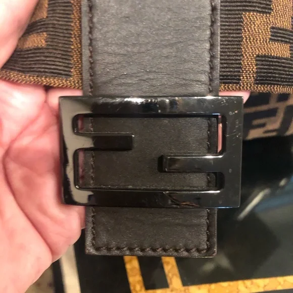 FENDI VINTAGE ZUCCA MAMA BAG FF large brown from my personal collection. - Picture 9 of 11